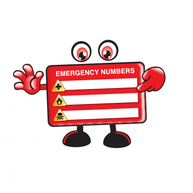 emergency contact clipart