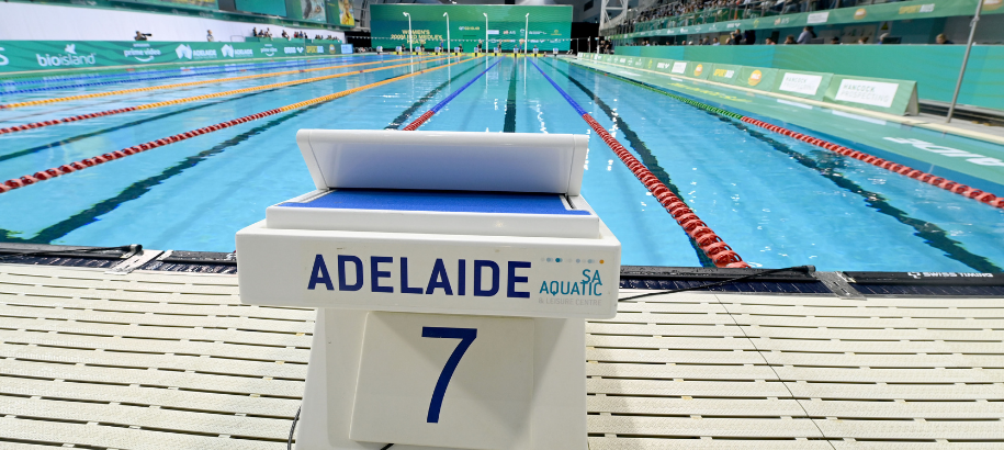 Starting block at SA Aquatic Centre